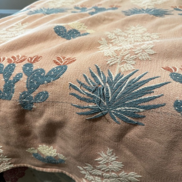 Vintage 1940s Bates Painted Desert Bedspread - Picture 5 of 11